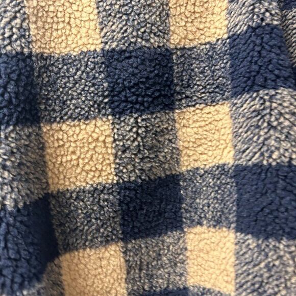 NWT American Eagle Checkered Zip-Up Sherpa Shacket - Picture 6 of 12